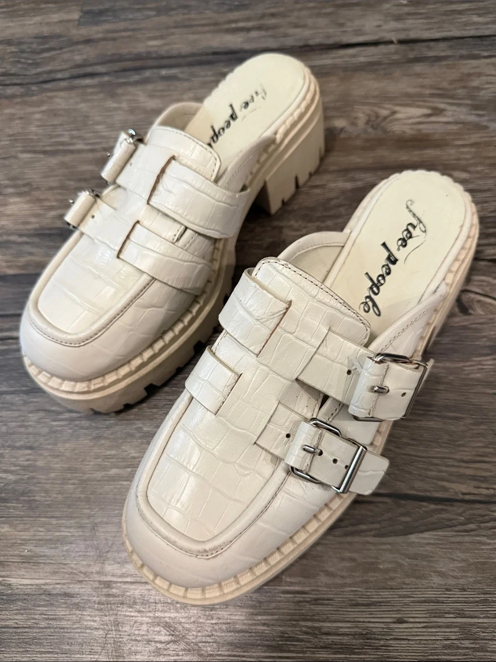 Free People | Chunky Mule Y2K Mule Slides size 38 size 7.5